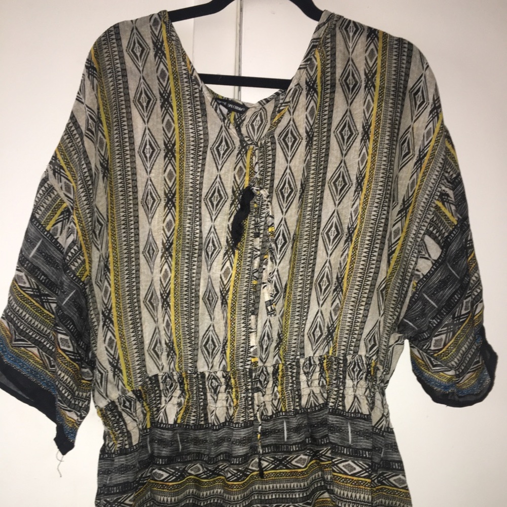 Unique Spectrum Tribal Print Tunic